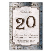 Het Collectie van de Rustic Silver Birch Tree Wedd Kaart (Voorkant)