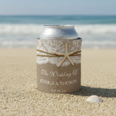 Het Collectie van de Rustic Starfish Beach Wedding Blikjeskoeler