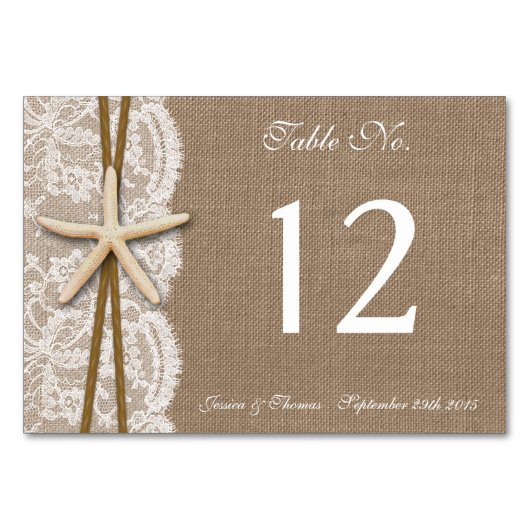 Het Collectie van de Rustic Starfish Beach Wedding Kaart (Voorkant)