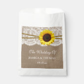 Het Collectie van de Rustic Sunflower Wedding Bedankzakje (Voorkant)