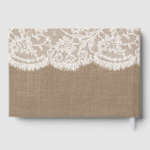 Het Collectie van de Rustic Sunflower Wedding Gastenboek (Achterkant)