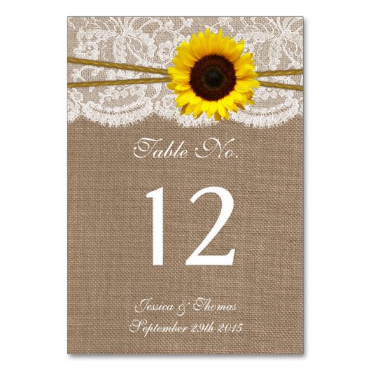 Het Collectie van de Rustic Sunflower Wedding Kaart (Voorkant)