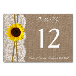 Het Collectie van de Rustic Sunflower Wedding Kaart