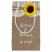 Het Collectie van de Rustic Sunflower Wedding Klein Cadeauzakje (Voorkant)