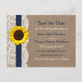 Het Collectie van de Rustic Sunflower Wedding - ma Aankondigingskaart