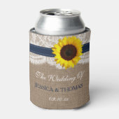 Het Collectie van de Rustic Sunflower Wedding - ma Blikjeskoeler (Blikje Voorkant)