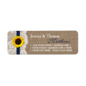 Het Collectie van de Rustic Sunflower Wedding - ma Etiket (Voorkant)