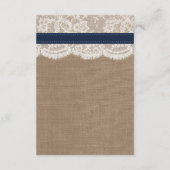 Het Collectie van de Rustic Sunflower Wedding - ma Informatiekaartje (Achterkant)