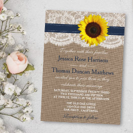 Het Collectie van de Rustic Sunflower Wedding - ma Kaart