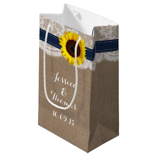 Het Collectie van de Rustic Sunflower Wedding - ma Klein Cadeauzakje (Voorkant Gekanteld)