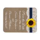 Het Collectie van de Rustic Sunflower Wedding - ma Magneet (Horizontaal)