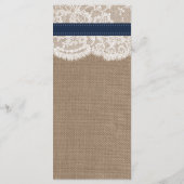 Het Collectie van de Rustic Sunflower Wedding - ma Menu (Achterkant)