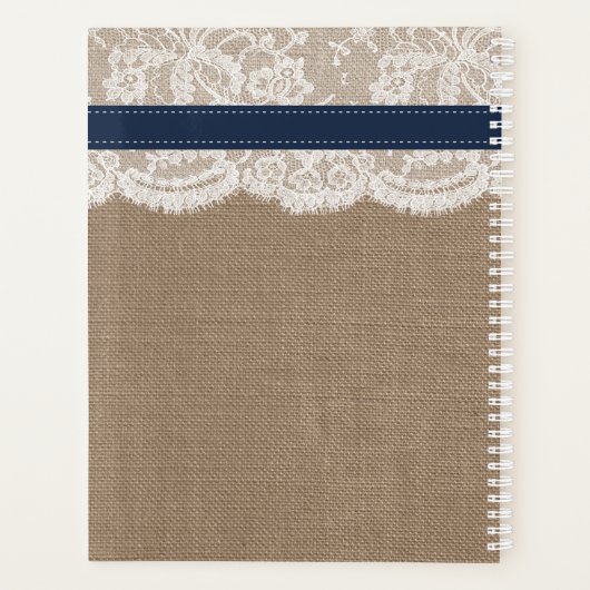 Het Collectie van de Rustic Sunflower Wedding - ma Planner (Achterkant)