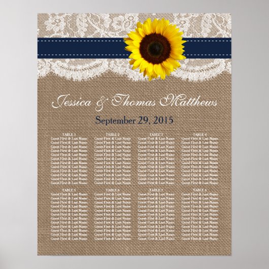 Het Collectie van de Rustic Sunflower Wedding - ma Poster (Voorkant)