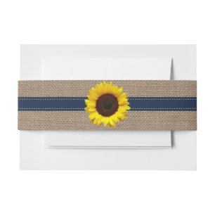 Het Collectie van de Rustic Sunflower Wedding - ma Uitnodigingen Wikkel