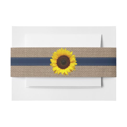 Het Collectie van de Rustic Sunflower Wedding - ma Uitnodigingen Wikkel (Voorkant Voorbeeld)