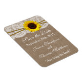Het Collectie van de Rustic Sunflower Wedding Magneet (Rechterzijde)