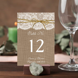 Het Collectie van de Rustic Twine Bow Wedding Kaart