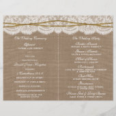 Het Collectie van de Rustic Twine Bow Wedding - Pr (Achterkant)
