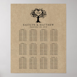 Het Collectie van de Rustige Heart BWedding Poster