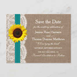 Het Collectie van de Rustige Zonnebloem - Blauwgro Aankondigingskaart