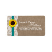 Het Collectie van de Rustige Zonnebloem - Blauwgro Etiket (Voorkant)