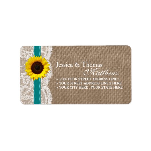 Het Collectie van de Rustige Zonnebloem - Blauwgro Etiket (Voorkant)