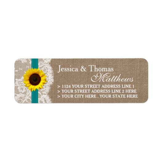 Het Collectie van de Rustige Zonnebloem - Blauwgro Etiket (Voorkant)