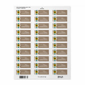 Het Collectie van de Rustige Zonnebloem - Blauwgro Etiket (Full Sheet)