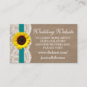 Het Collectie van de Rustige Zonnebloem - Blauwgro Informatiekaartje (Voorkant)