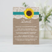 Het Collectie van de Rustige Zonnebloem - Blauwgro Informatiekaartje (Staand voorkant)