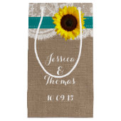 Het Collectie van de Rustige Zonnebloem - Blauwgro Klein Cadeauzakje (Voorkant)