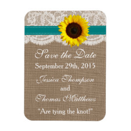 Het Collectie van de Rustige Zonnebloem - Blauwgro Magneet