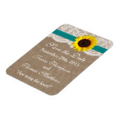 Het Collectie van de Rustige Zonnebloem - Blauwgro Magneet (Linkerzijde)