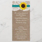 Het Collectie van de Rustige Zonnebloem - Blauwgro Programmakaart (Voorkant)