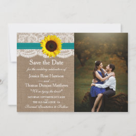 Het Collectie van de Rustige Zonnebloem - Blauwgro Save The Date