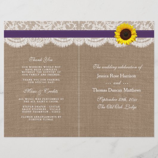 Het Collectie van de Rustige Zonnebloem - Paars (Voorkant)