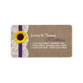 Het Collectie van de Rustige Zonnebloem - Paars Etiket (Voorkant)