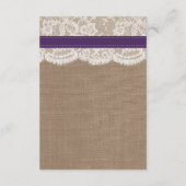 Het Collectie van de Rustige Zonnebloem - Paars Informatiekaartje (Achterkant)