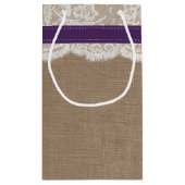 Het Collectie van de Rustige Zonnebloem - Paars Klein Cadeauzakje (Achterkant)