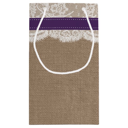 Het Collectie van de Rustige Zonnebloem - Paars Klein Cadeauzakje (Achterkant)