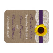 Het Collectie van de Rustige Zonnebloem - Paars Magneet (Horizontaal)