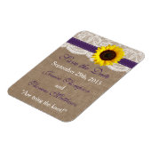 Het Collectie van de Rustige Zonnebloem - Paars Magneet (Linkerzijde)