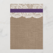 Het Collectie van de Rustige Zonnebloem - Paars Menu (Achterkant)