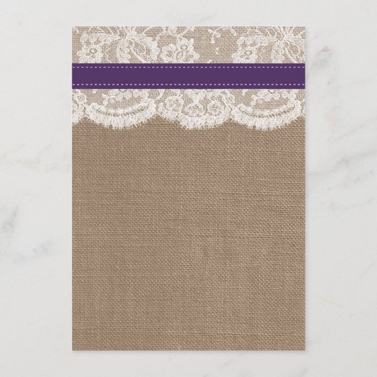 Het Collectie van de Rustige Zonnebloem - Paars Menu (Achterkant)