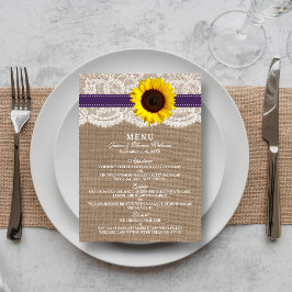 Het Collectie van de Rustige Zonnebloem - Paars Menu