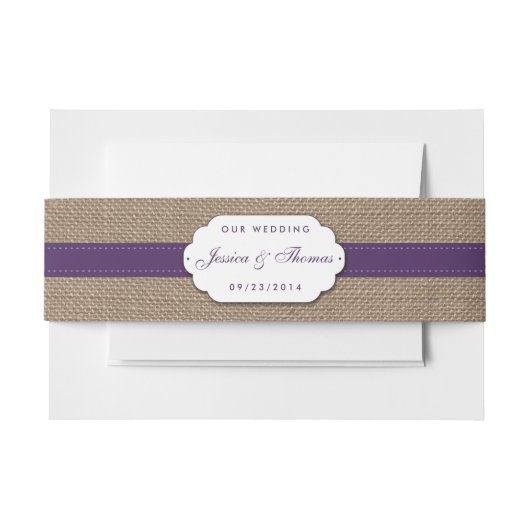 Het Collectie van de Rustige Zonnebloem - Paars Uitnodigingen Wikkel (Voorkant Voorbeeld)