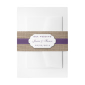 Het Collectie van de Rustige Zonnebloem - Paars Uitnodigingen Wikkel (Voorkant Voorbeeld)