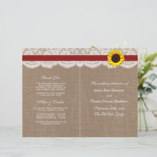 Het Collectie van de Rustige Zonnebloem - Rood (Staand voorkant)