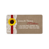 Het Collectie van de Rustige Zonnebloem - Rood Etiket (Voorkant)